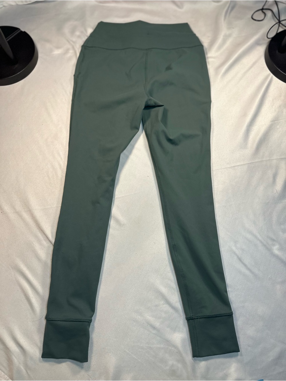 Avalanche Deep Green Leggings‎ with Drawstring Waist - Picture 6 of 8